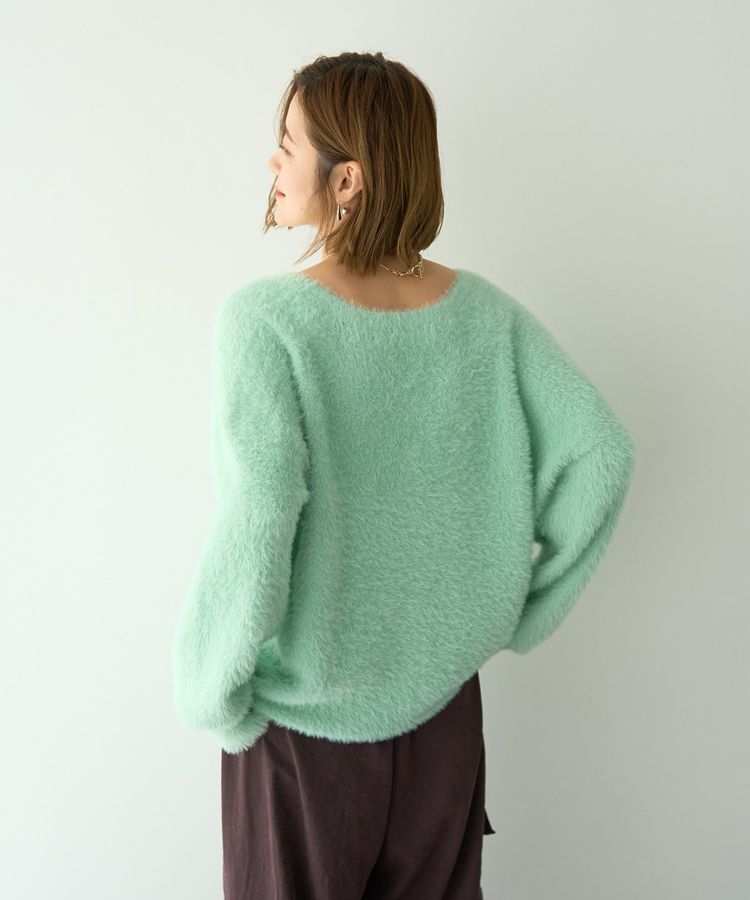 YECCA VECCA「ラメシャギーカーディガン」|カーディガン|