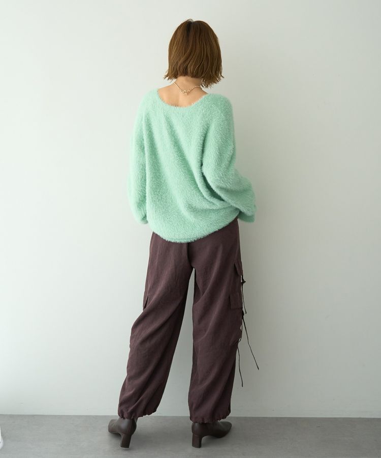 YECCA VECCA「ラメシャギーカーディガン」|カーディガン|