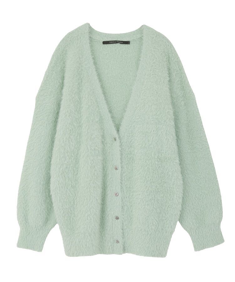 YECCA VECCA「ラメシャギーカーディガン」|カーディガン|
