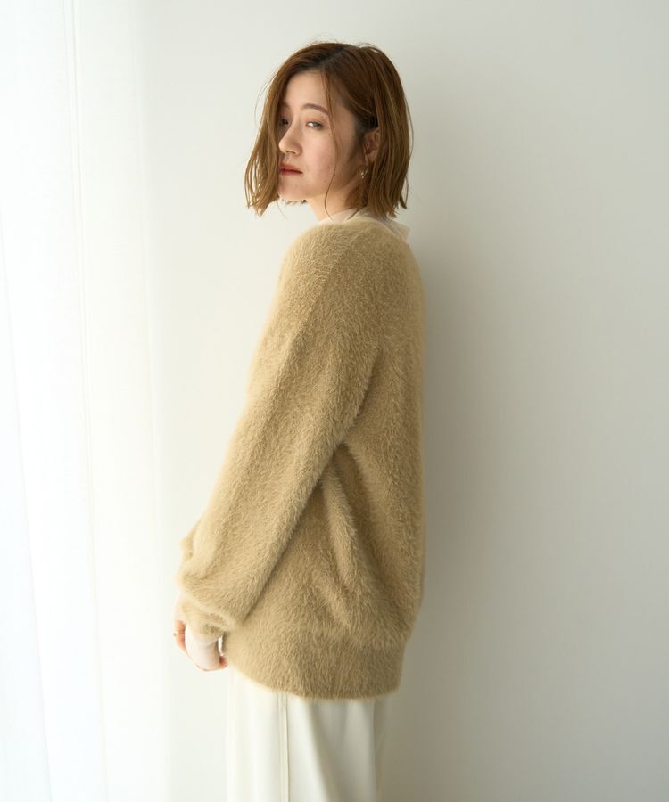 YECCA VECCA「ラメシャギーカーディガン」|カーディガン|