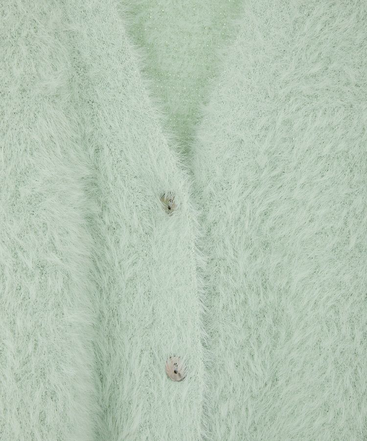 YECCA VECCA「ラメシャギーカーディガン」|カーディガン|