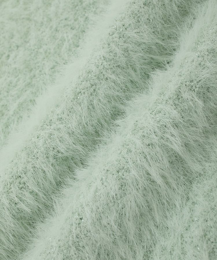 YECCA VECCA「ラメシャギーカーディガン」|カーディガン|