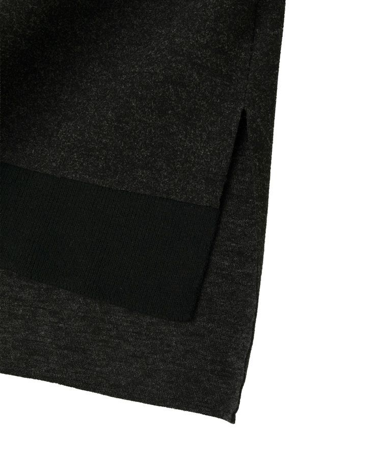 YECCA VECCA「ニット切替メルトンVネックカーディガン」|カーディガン|