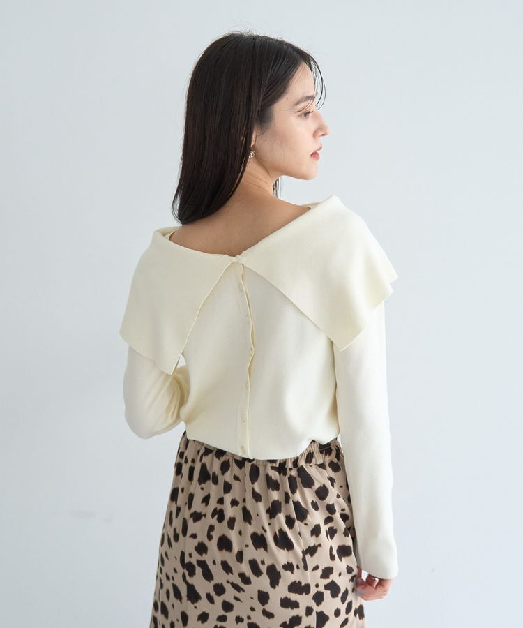 YECCA VECCA「2wayオフショルカラーカーディガン」|カーディガン|