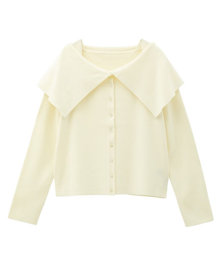 YECCA VECCA「2wayオフショルカラーカーディガン」|カーディガン|