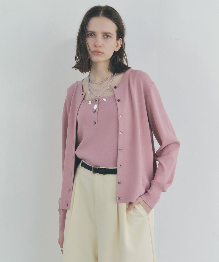 YECCA VECCA「【UVカット/マシンウォッシャブル】アンサンブルニット」|カーディガン|