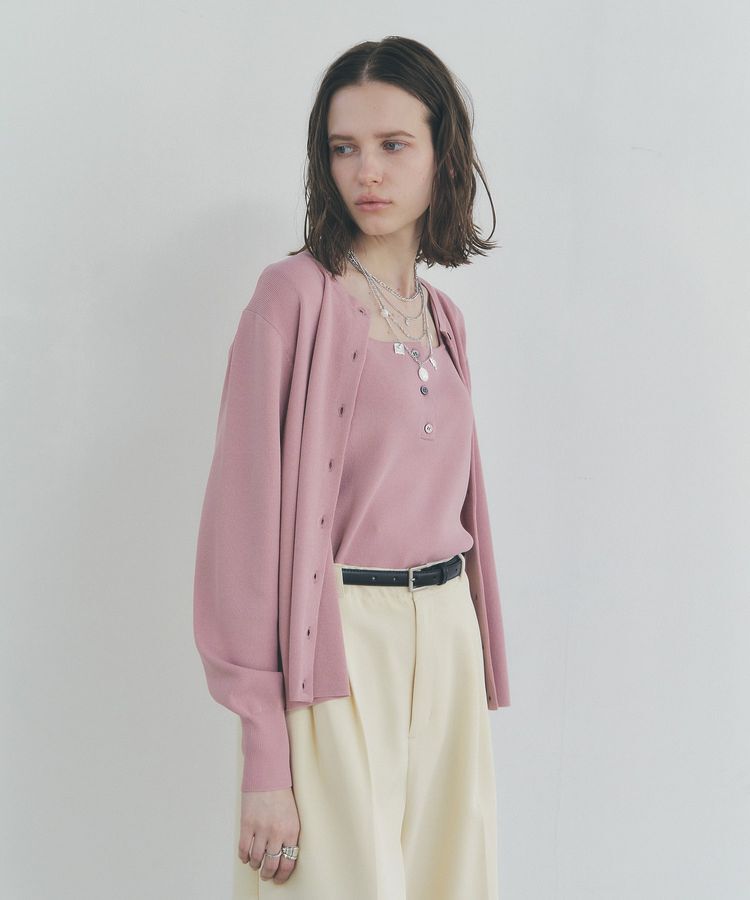 YECCA VECCA「【UVカット/マシンウォッシャブル】アンサンブルニット」|カーディガン|