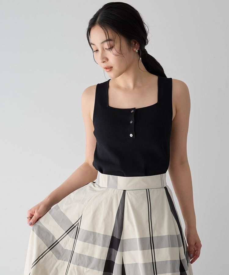 YECCA VECCA「【UVカット/マシンウォッシャブル】アンサンブルニット」|カーディガン|