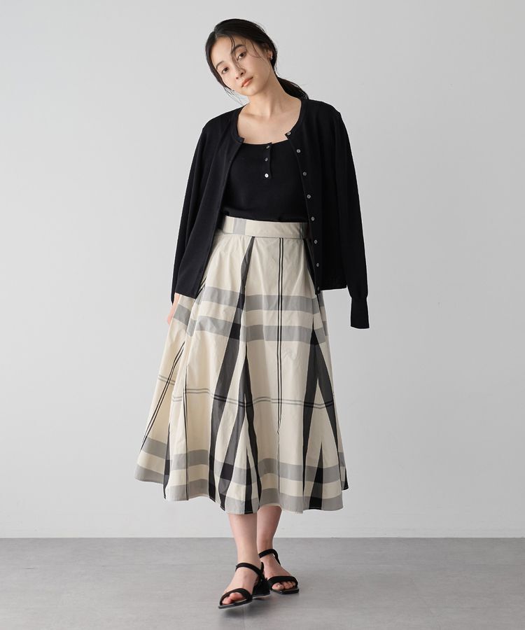 YECCA VECCA「【UVカット/マシンウォッシャブル】アンサンブルニット」|カーディガン|