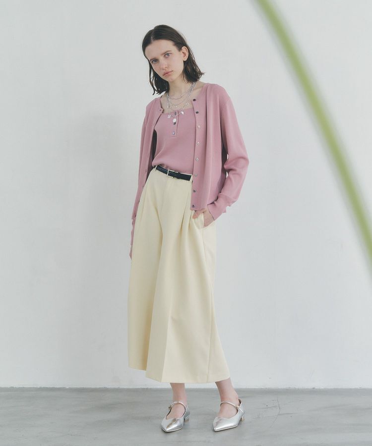 YECCA VECCA「【UVカット/マシンウォッシャブル】アンサンブルニット」|カーディガン|