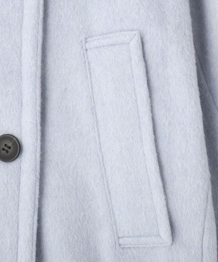 YECCA VECCA「ウール混ミドル丈スタンドカラーコート」|その他|