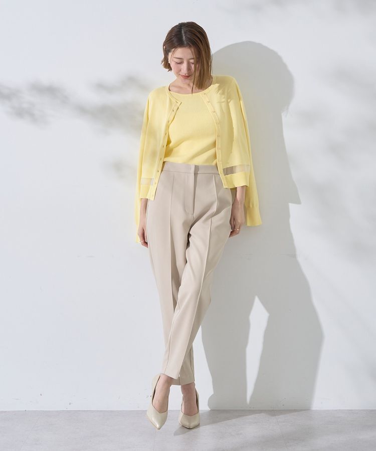 YECCA VECCA「シアーMIXカーディガン」|カーディガン|