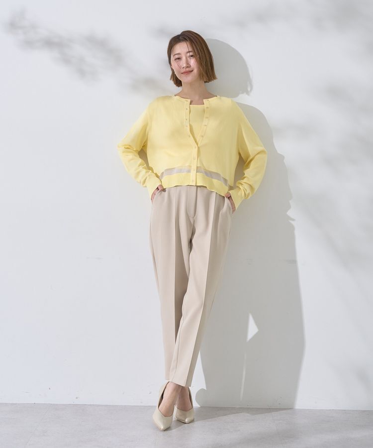 YECCA VECCA「シアーMIXカーディガン」|カーディガン|