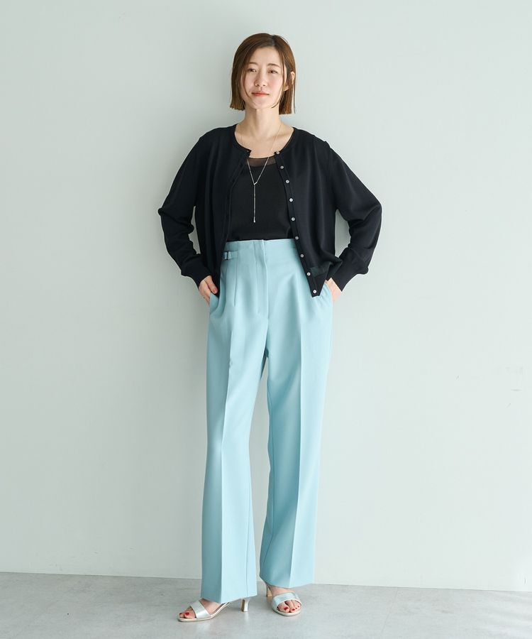 YECCA VECCA「シアーMIXカーディガン」|カーディガン|