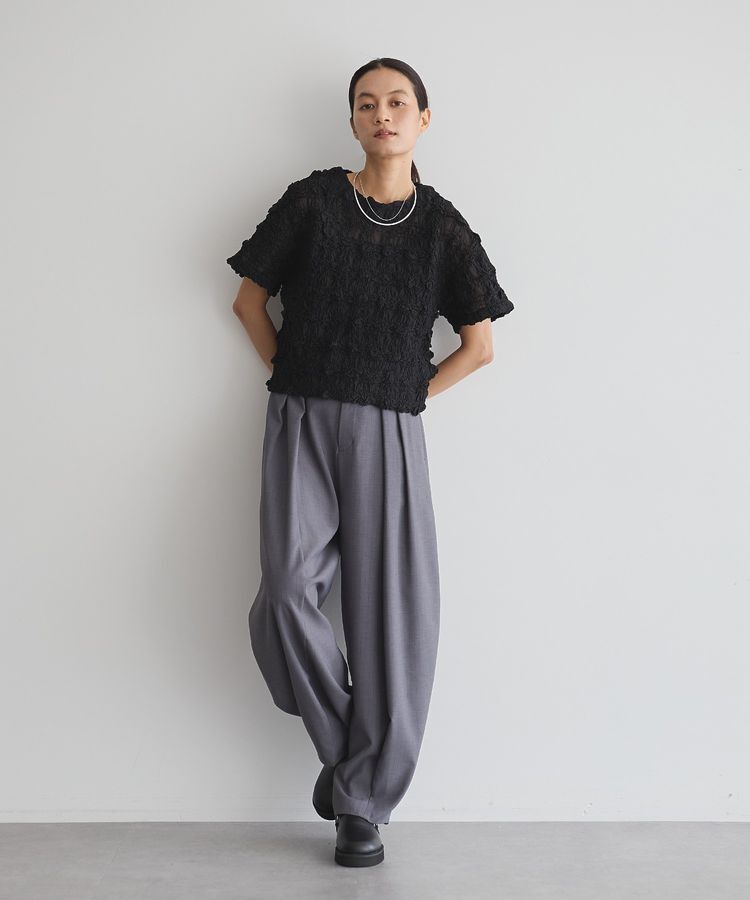 GARAGE OF GOOD CLOTHING「クロップド丈シャーリングプルオーバー」|シャツ・ブラウス|