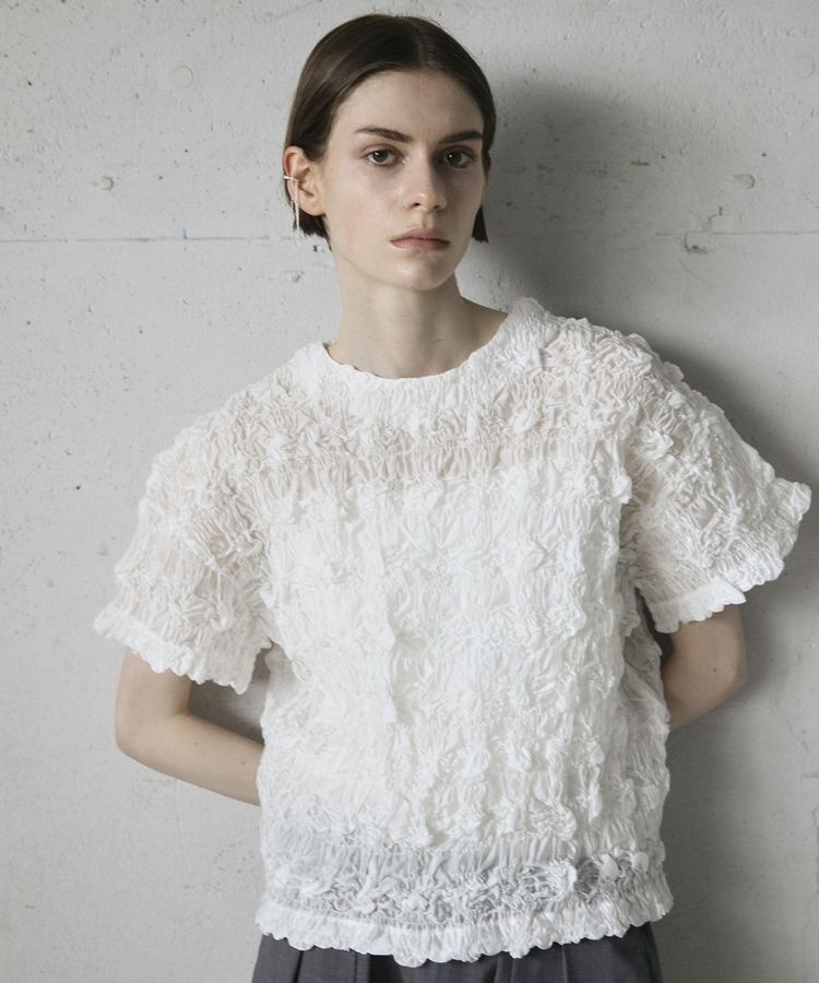 GARAGE OF GOOD CLOTHING「クロップド丈シャーリングプルオーバー」|シャツ・ブラウス|