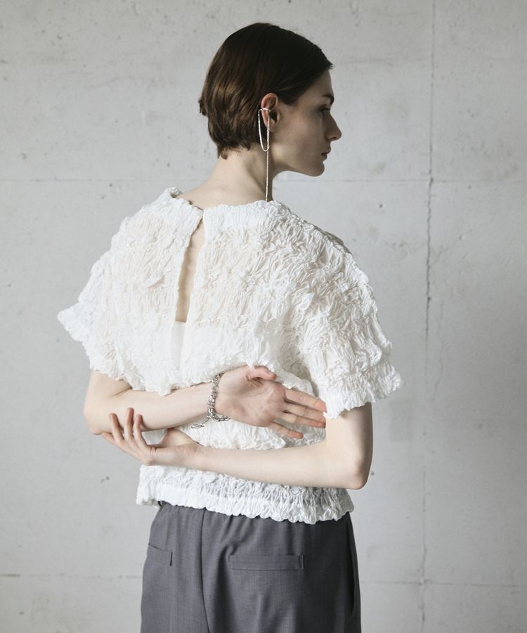 GARAGE OF GOOD CLOTHING「クロップド丈シャーリングプルオーバー」|シャツ・ブラウス|