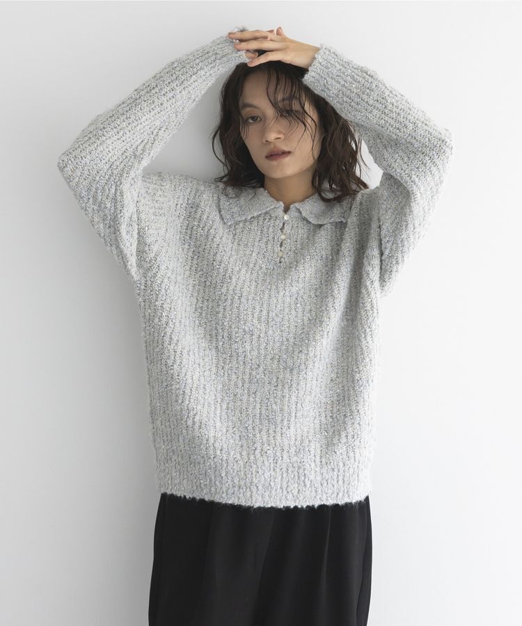 GARAGE OF GOOD CLOTHING「襟付モヘアニットプルオーバー」|ニット・セーター|