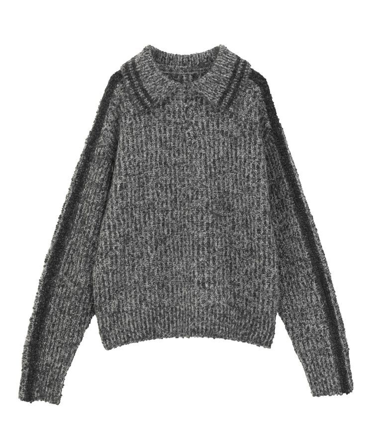 GARAGE OF GOOD CLOTHING「襟付モヘアニットプルオーバー」|ニット・セーター|