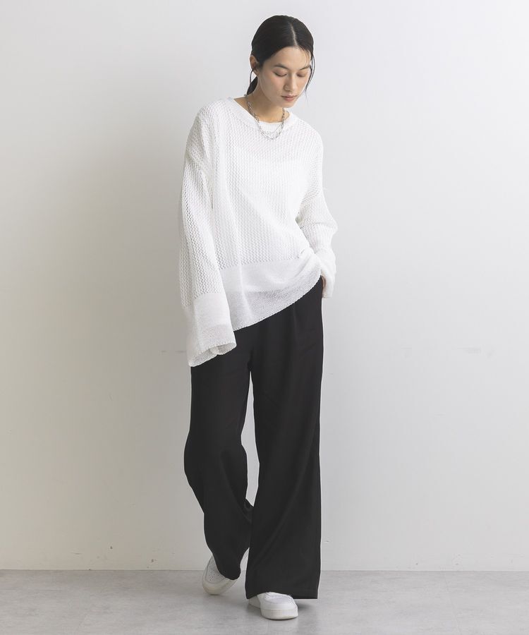 GARAGE OF GOOD CLOTHING「ストローヤーンメッシュプルオーバー」|ニット・セーター|