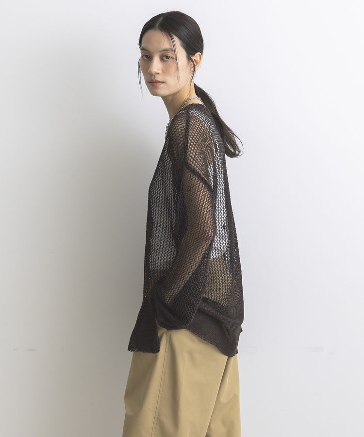 GARAGE OF GOOD CLOTHING「ストローヤーンメッシュプルオーバー」|ニット・セーター|