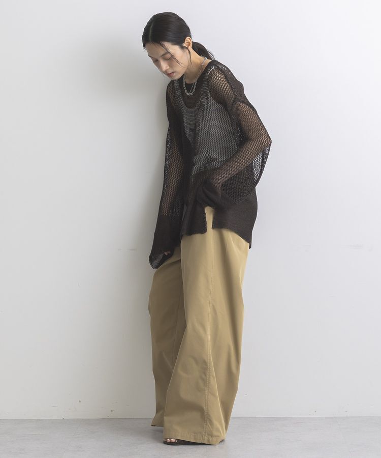 GARAGE OF GOOD CLOTHING「ストローヤーンメッシュプルオーバー」|ニット・セーター|