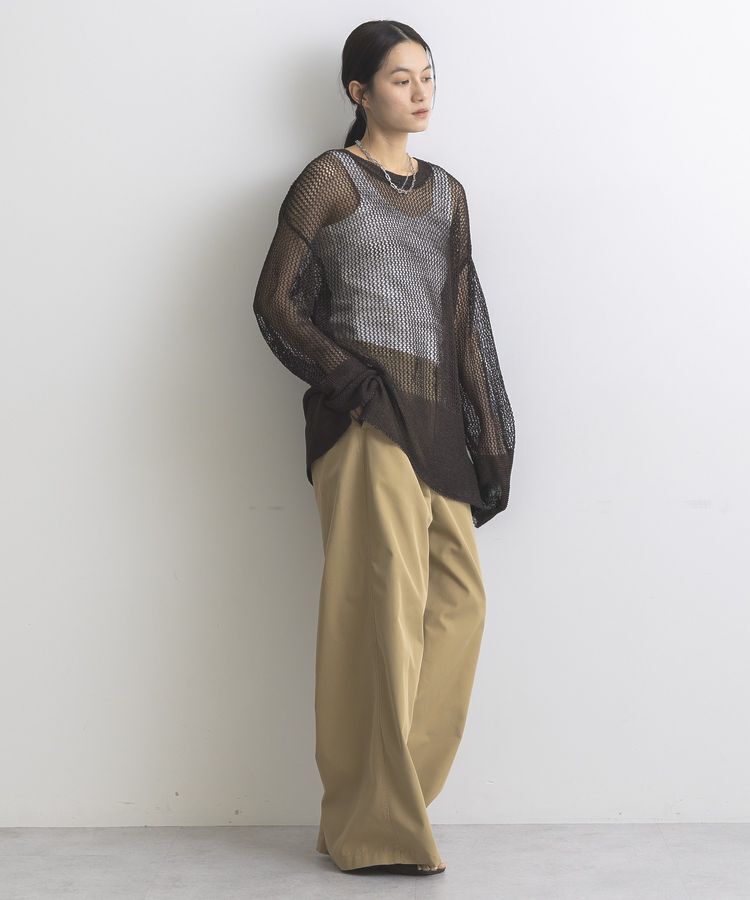 GARAGE OF GOOD CLOTHING「ストローヤーンメッシュプルオーバー」|ニット・セーター|