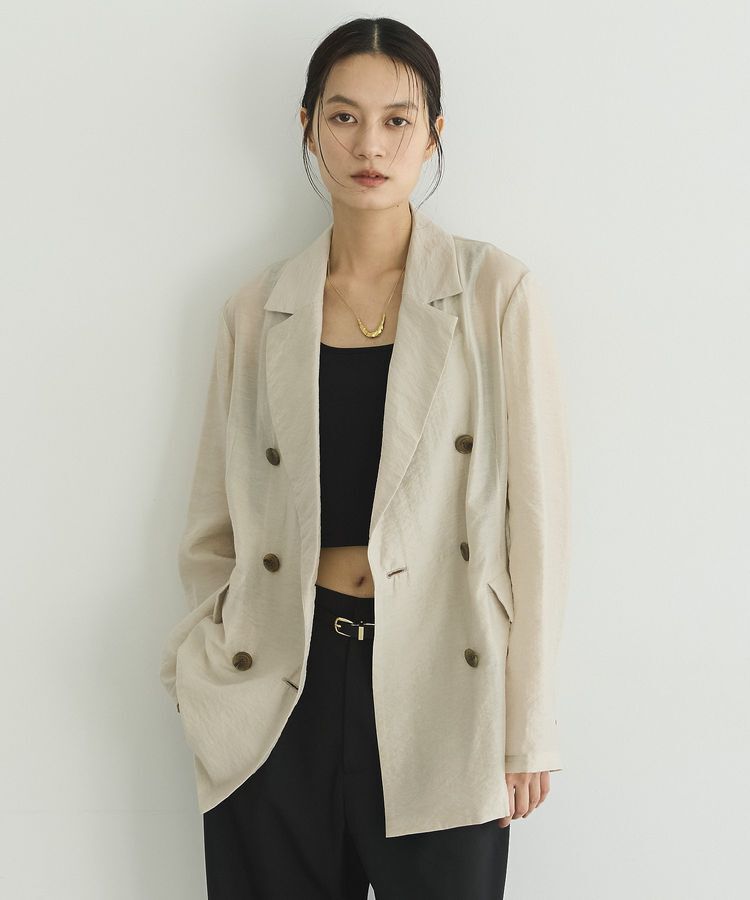 GARAGE OF GOOD CLOTHING「【日本製】シアーダブルブレストテーラードジャケット」|テーラードジャケット|