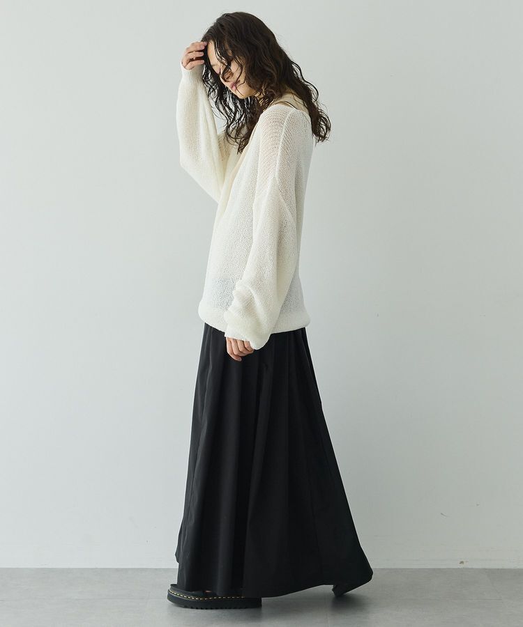 GARAGE OF GOOD CLOTHING「【日本製】ペーパーヤーンＶネックシアープルオーバー」|ニット・セーター|