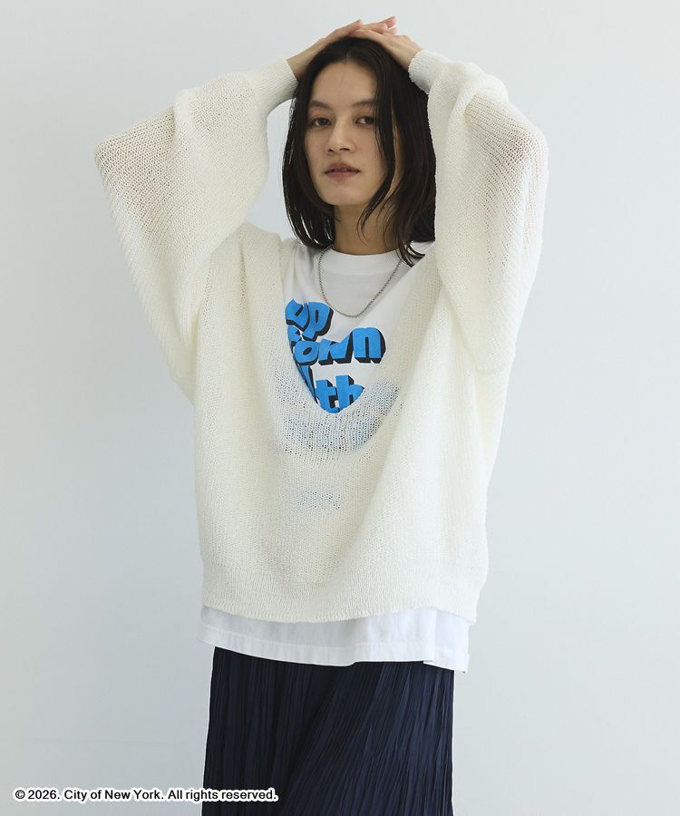 GARAGE OF GOOD CLOTHING「【日本製】ペーパーヤーンＶネックシアープルオーバー」|ニット・セーター|