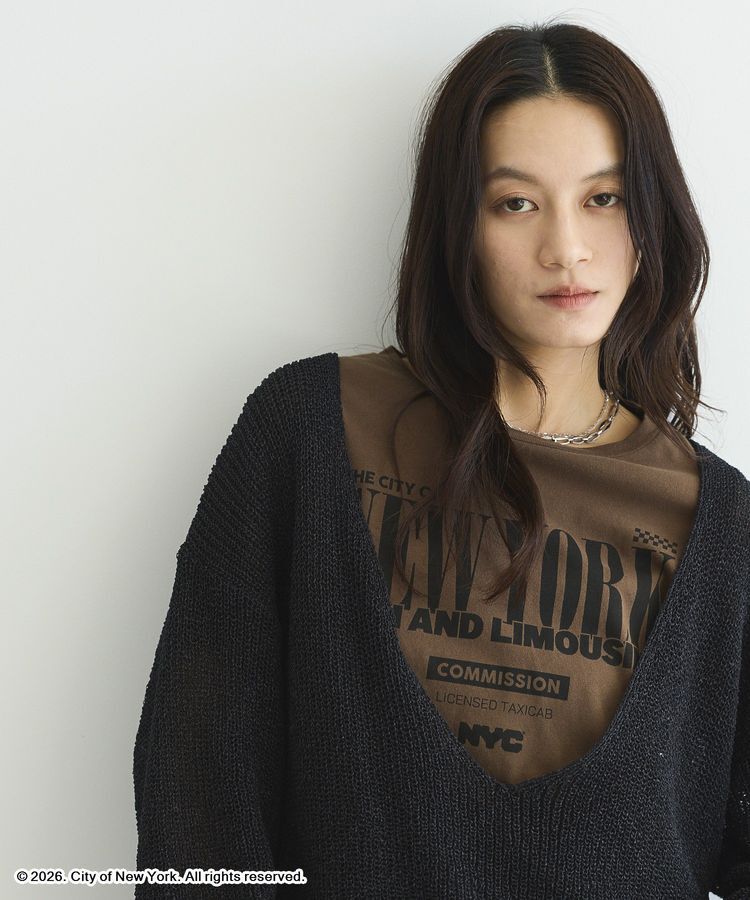 GARAGE OF GOOD CLOTHING「【日本製】ペーパーヤーンＶネックシアープルオーバー」|ニット・セーター|