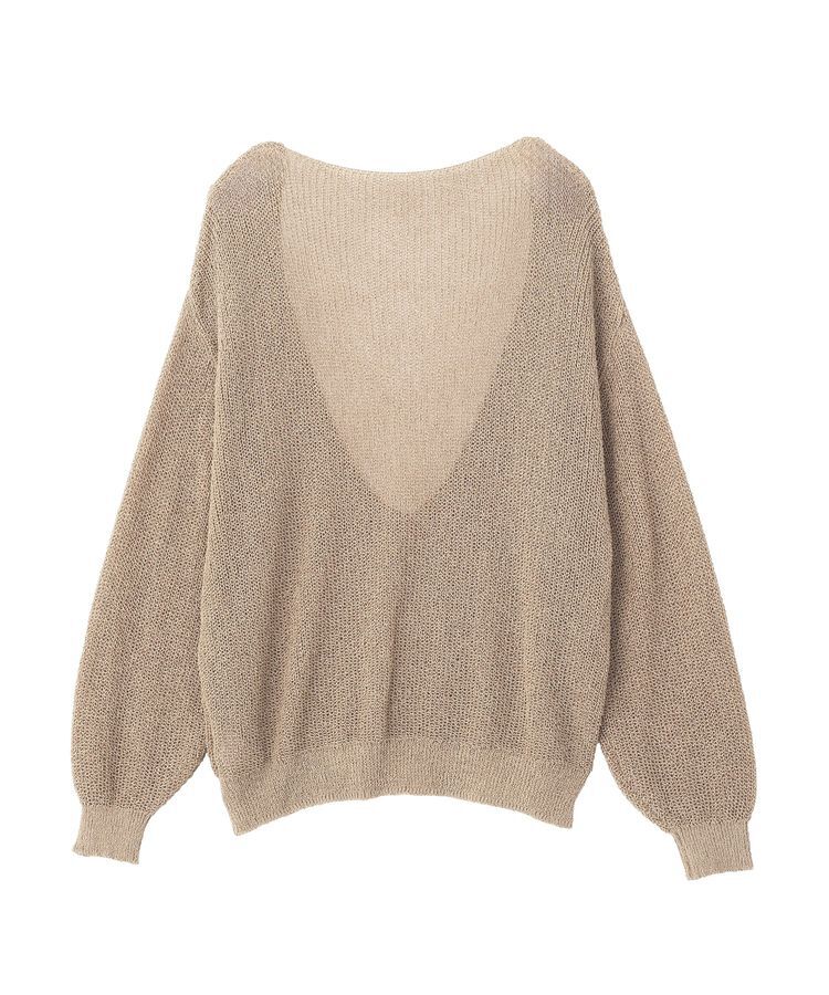 GARAGE OF GOOD CLOTHING「【日本製】ペーパーヤーンＶネックシアープルオーバー」|ニット・セーター|