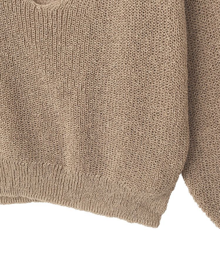 GARAGE OF GOOD CLOTHING「【日本製】ペーパーヤーンＶネックシアープルオーバー」|ニット・セーター|