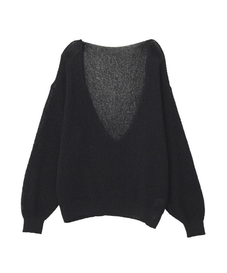 GARAGE OF GOOD CLOTHING「【日本製】ペーパーヤーンＶネックシアープルオーバー」|ニット・セーター|