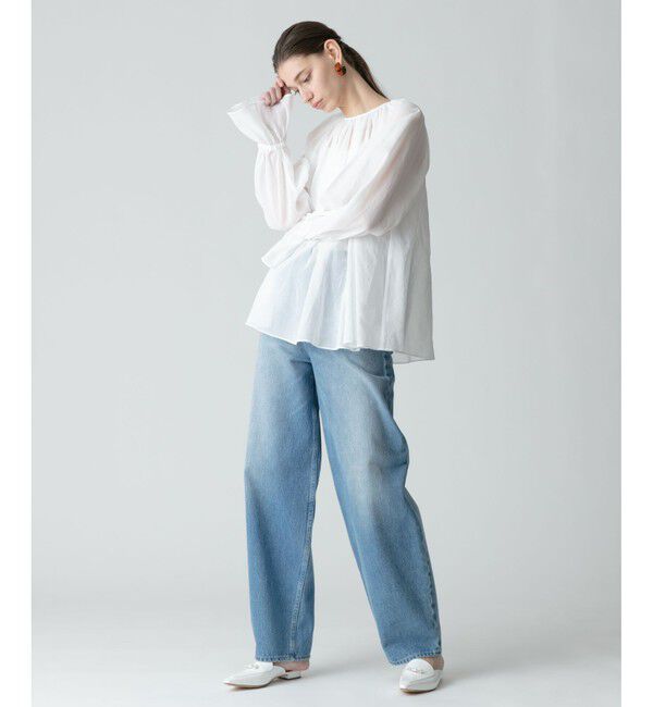 allureville「シアーオーガンギャザーブラウス」|シャツ・ブラウス|