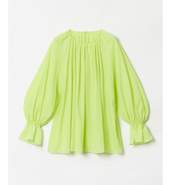 allureville「シアーオーガンギャザーブラウス」|シャツ・ブラウス|