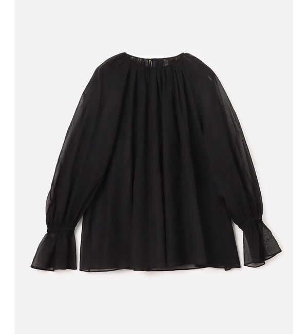 allureville「シアーオーガンギャザーブラウス」|シャツ・ブラウス|