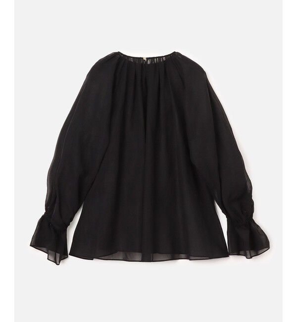 allureville「シアーオーガンギャザーブラウス」|シャツ・ブラウス|