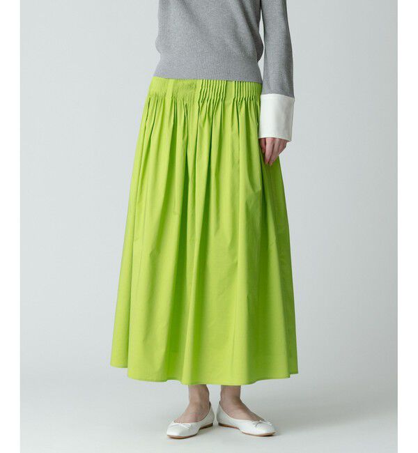 allureville「タフタピンタックギャザースカート」|スカート|