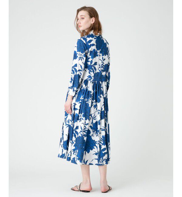 LOULOU WILLOUGHBY「【LOULOU WILLOUGHBY】RATTIフラワープリント衿付きワンピース」|ワンピース|