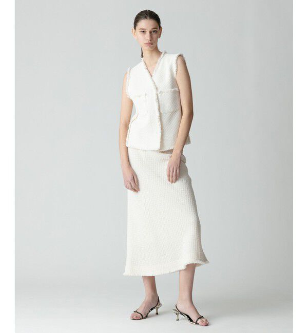 allureville「【セットアップ対応可能】ラスティックツイードスカート」|スカート|