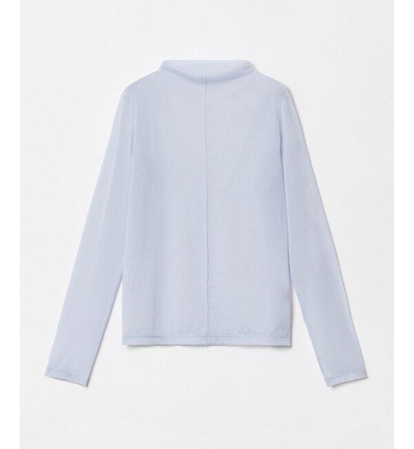 allureville「シアーファネルネックプルオーバー」|その他|ライトブルー