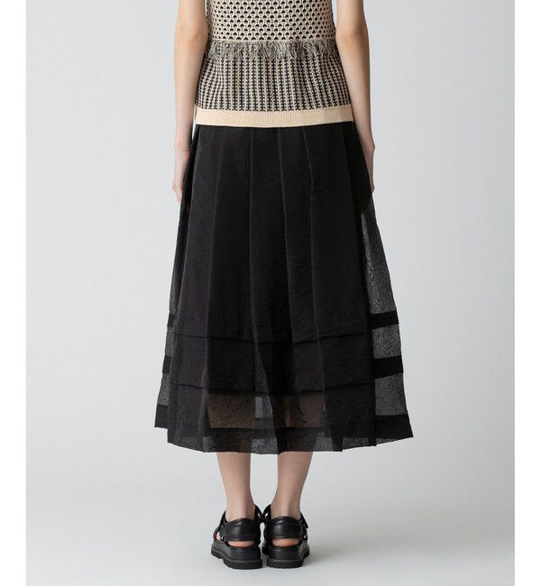 allureville「シアーオーガンタックギャザースカート」|スカート|