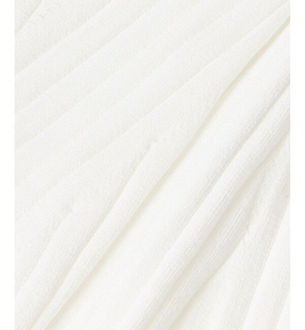 LOULOU WILLOUGHBY「【LOULOU WILLOUGHBY】リブキリカエモックネックプルオーバー」|ニット・セーター|