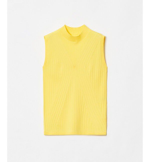 LOULOU WILLOUGHBY「【LOULOU WILLOUGHBY】リブキリカエモックネックプルオーバー」|ニット・セーター|