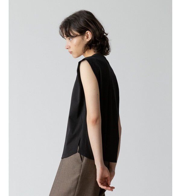 allureville「強撚天竺タックトップス」|Tシャツ・カットソー|