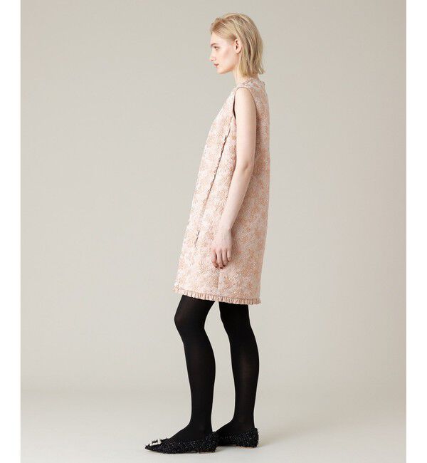 LOULOU WILLOUGHBY「【LOULOU WILLOUGHBY】ラメジャガードノースリワンピース」|ワンピース|