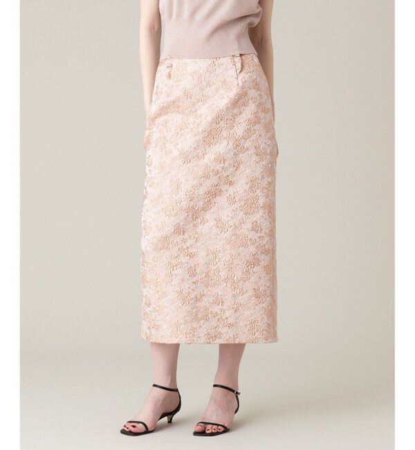 LOULOU WILLOUGHBY「【LOULOU WILLOUGHBY】ラメジャガードスカート」|タイト|