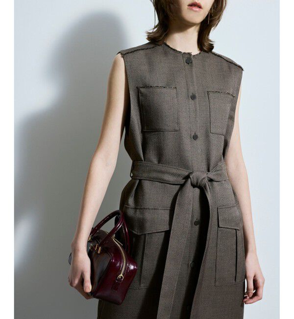 allureville「メランジミニヘリンボンジレワンピース」|ワンピース|