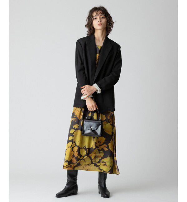 allureville「ビスコースウールボタンレスジャケット」|テーラードジャケット|